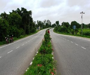 no highmast light on highway in mathura