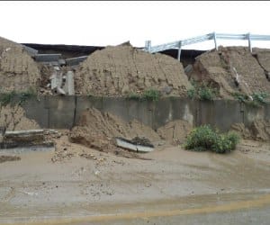 heavy rain at ludiana, overbridge collapsed