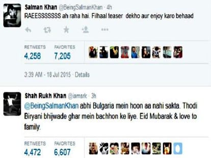 Shah Rukh asks salman for biryani