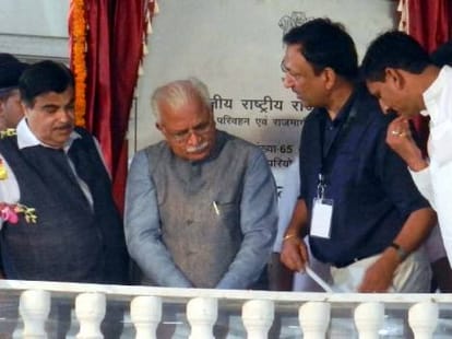 modi's minister gave 25 thousand crore to haryana road project