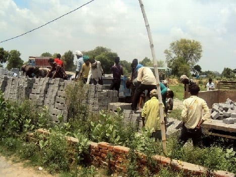 Police removed encroached 