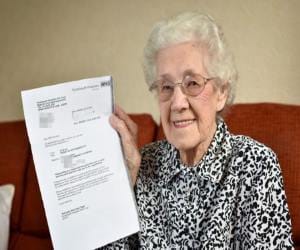 gran who gets a letter of being pregnant at 100 