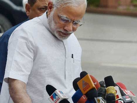 modi's silence on media's question 
