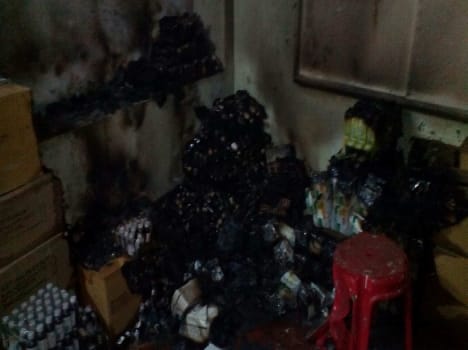 Drug warehouse fire caused by short circuit