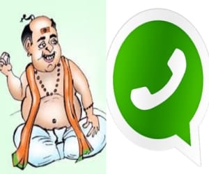 pandit use whatsapp in puja.
