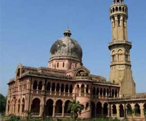 Protest By ABVP in Allahabad university.