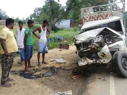 An accident in Bahraich.