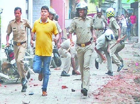 attack on police