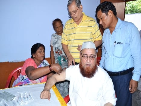 The training of the pilgrims vaccination