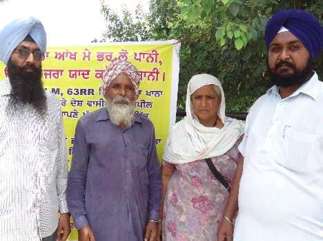 martyrs parents been wandering from two years for Justice