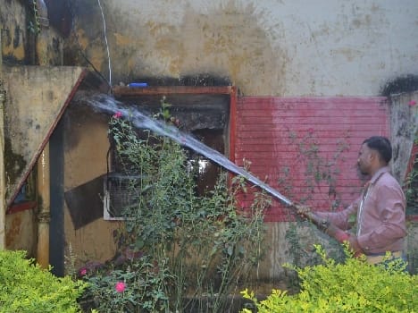 PD shot in housing Circuit fire