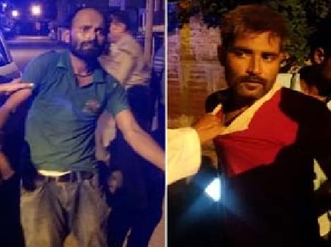 Arrested two thieves broke into the house bare gathered materials