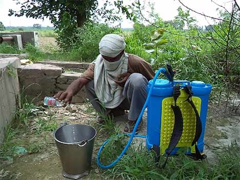 farmer use liqour for cultivation of vegetable