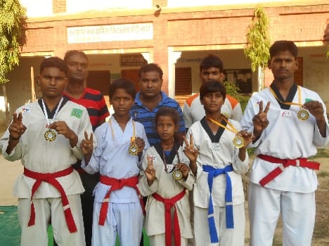 Taekwondo athletes won medals