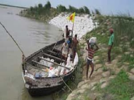 Ganga water increased , the department active