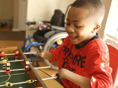 The boy with a DOUBLE hand transplant: Zion, eight, shows off new limbs after he lost both hands to infection when he was two