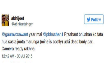 Will strike to Prashant Bhushan to stop hanging.
