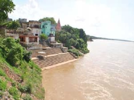 Stairs to reach the temple water
