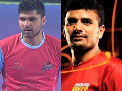 ajay thaku and rohit rana in pro kabaddi league.
