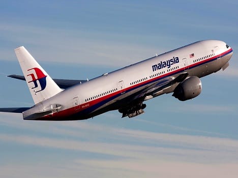 Malaysia Airlines plane after possible wreckage found