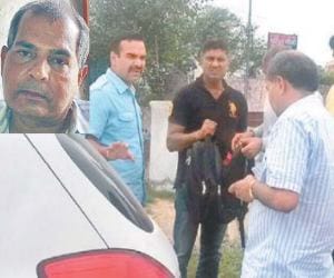 robbery of 5 lakh 50 thousand on gun point in rohtak