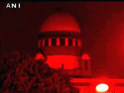 Making history , first time  Supreme Court proceedings occurred in night