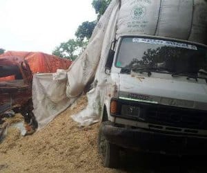 Four people died in an accident in Malihabad.