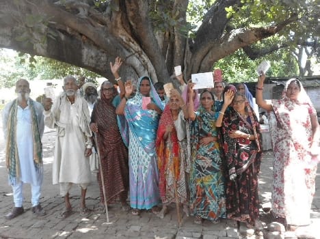 The villagers agitation