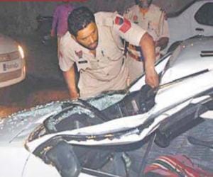 horrible car accident in mohali, child dead