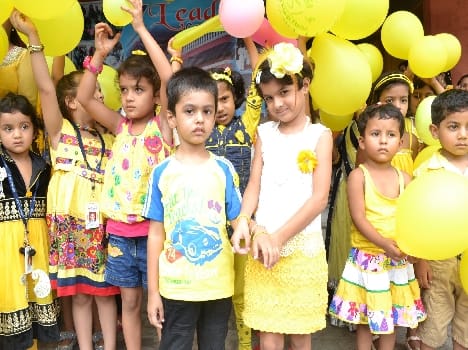 Lead in Kanvent Friendship Day Yellow Day celebrated