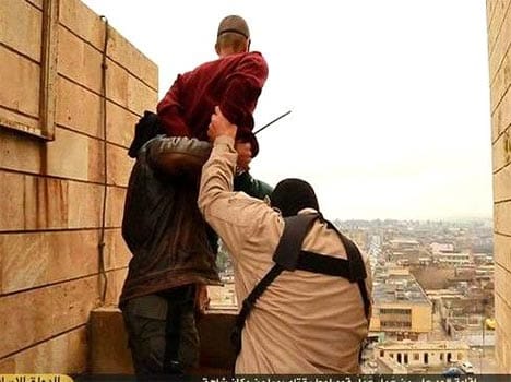 islamic state throw who are gay or lesbian