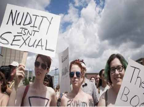 topless women protests in canada