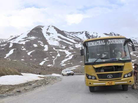 HPTDC special bus service to leh.