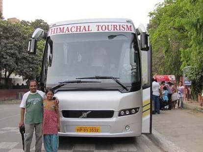 HPTDC special bus service to leh.