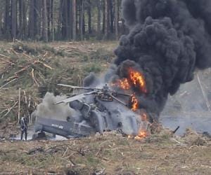 IAS officer death in helicopter crash.