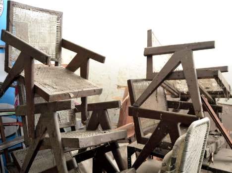 Le Corbusier made furniture is very poor condition
