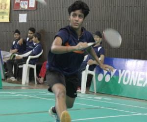 first day of all india junior badmiton tournament.