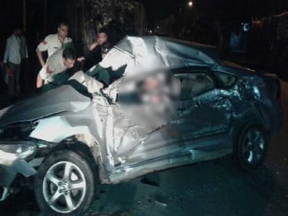 brutal accident in haryana, including 2 doctors 5 dead
