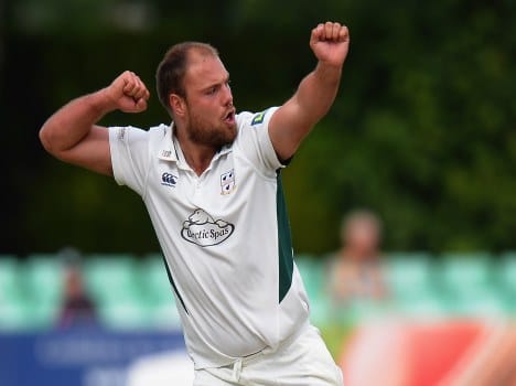 a cricketer made a hat trick in county
