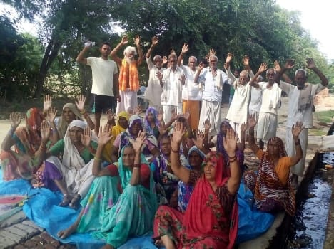 farmers started protest again in mathura