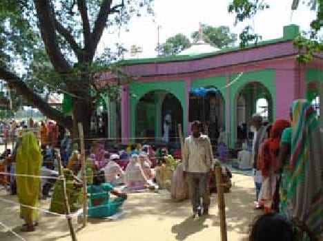Influx of people laying at the tomb to offer sheet