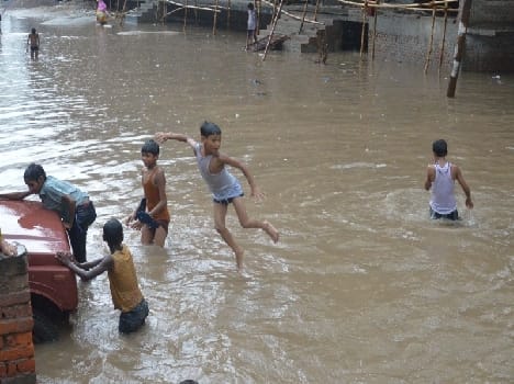 flood like situation in mathura after rain