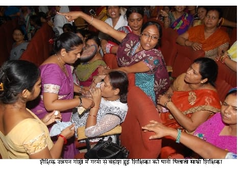 teacher's condition deteriorates in Academic upgrading seminar