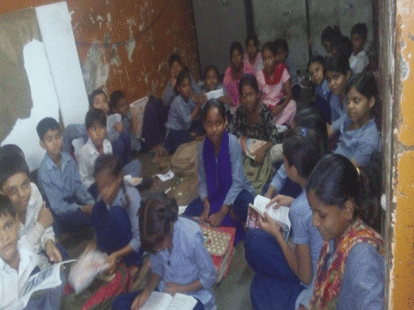 School expose the PM Modi Clean India and school education. 
