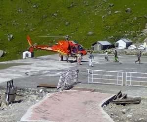 helicopter service make business down in kedarnath valley.