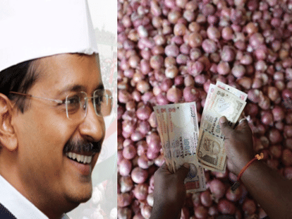 Onions Politics at hipe, AAP attack NAFED. 