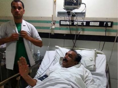 cabinet minister ikbal mahmood admitted to hospital