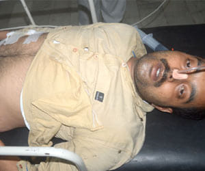 person shot himself in the police station