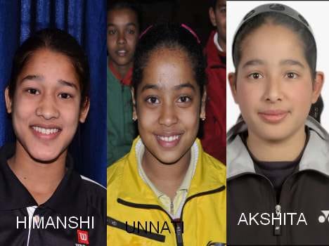 unnati himanshi and akshita clear qualifying round.