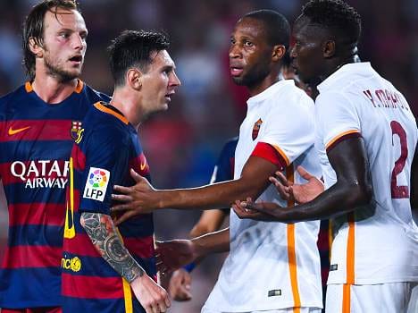 lionel messi become angry in a football match
